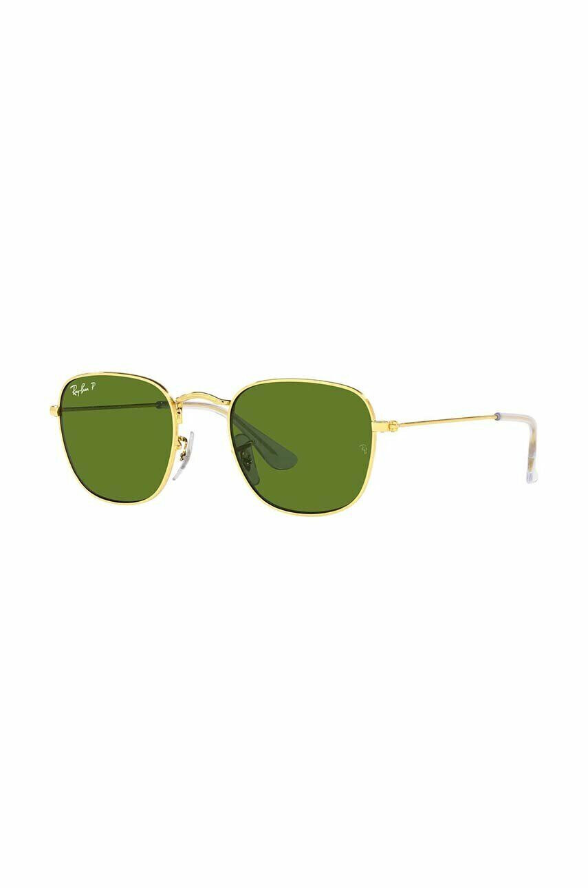 Ray-Ban Dětské sluneční brýle Frank Kids zelená barva 0RJ9557S-Polarized - Pepit.cz