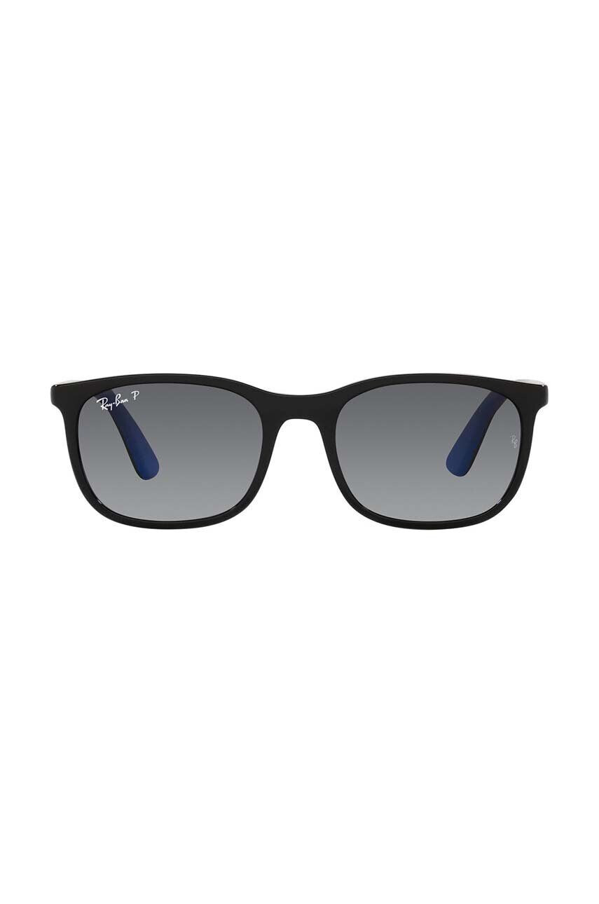 Ray-Ban Dětské sluneční brýle Junior tmavomodrá barva 0RJ9076S-Polarized - Pepit.cz