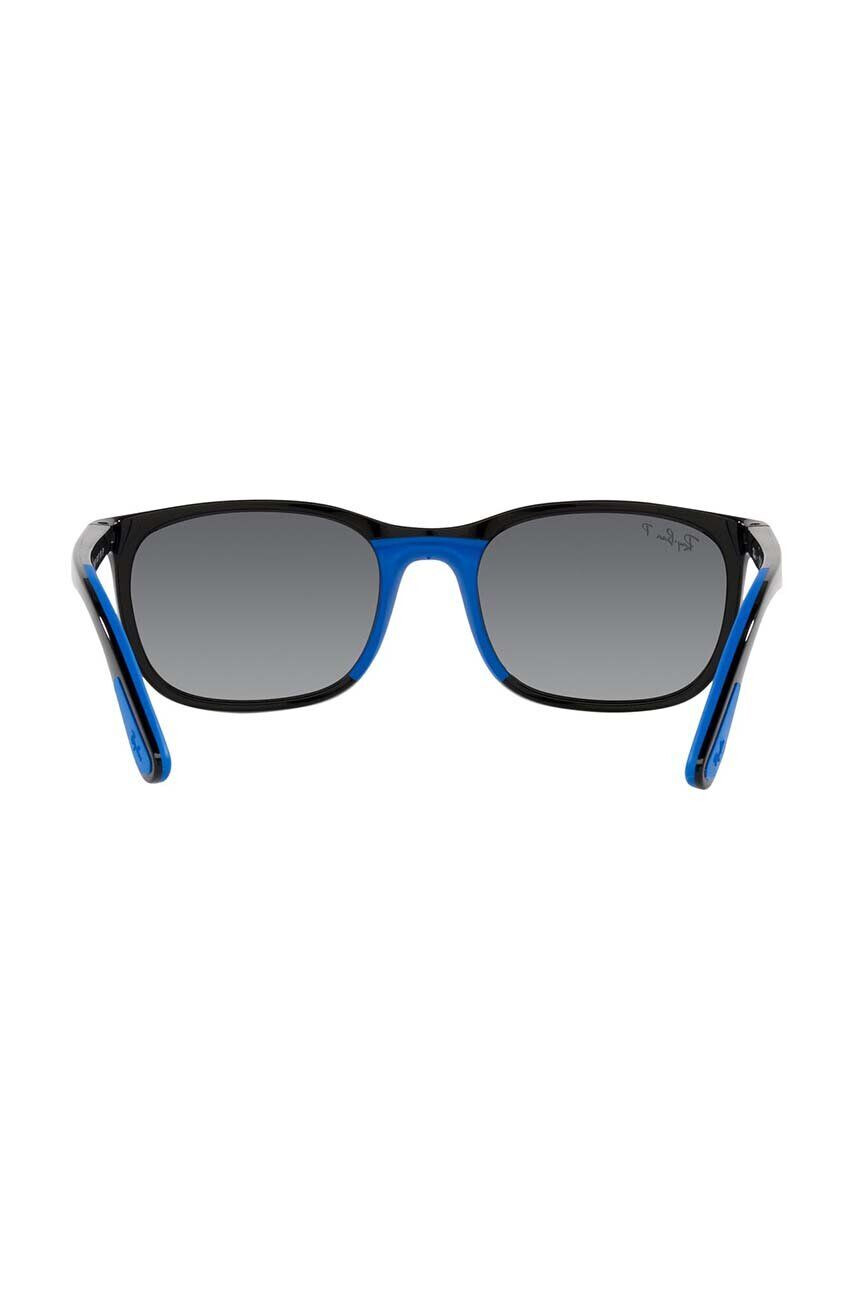 Ray-Ban Dětské sluneční brýle Junior tmavomodrá barva 0RJ9076S-Polarized - Pepit.cz