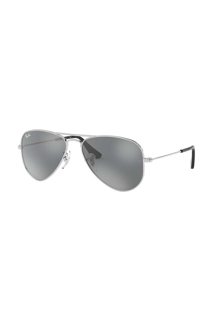 Ray-Ban Dětské sluneční brýle Junior Aviator šedá barva 0RJ9506S-Lustrzane - Pepit.cz