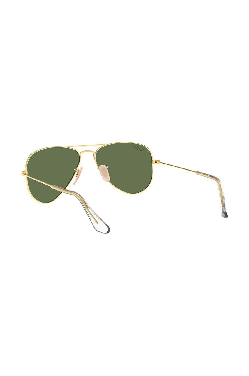 Ray-Ban Dětské sluneční brýle Junior Aviator zelená barva 0RJ9506S-Polarized - Pepit.cz