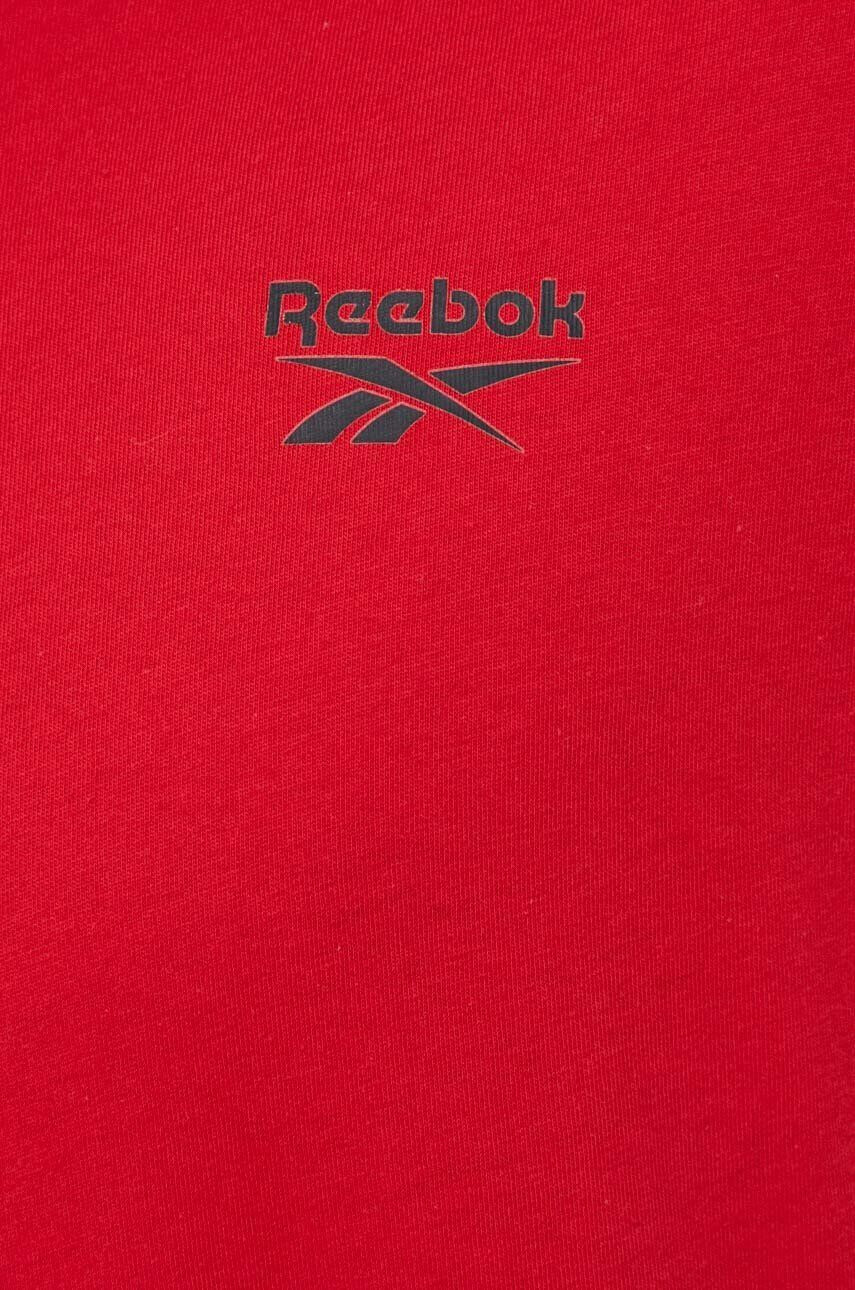 Reebok Bavlněné tričko tmavomodrá barva s potiskem - Pepit.cz