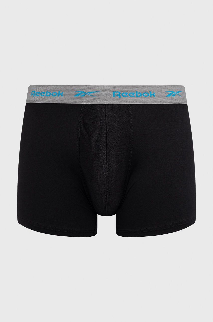 Reebok Boxerky (3-pak) pánské černá barva - Pepit.cz