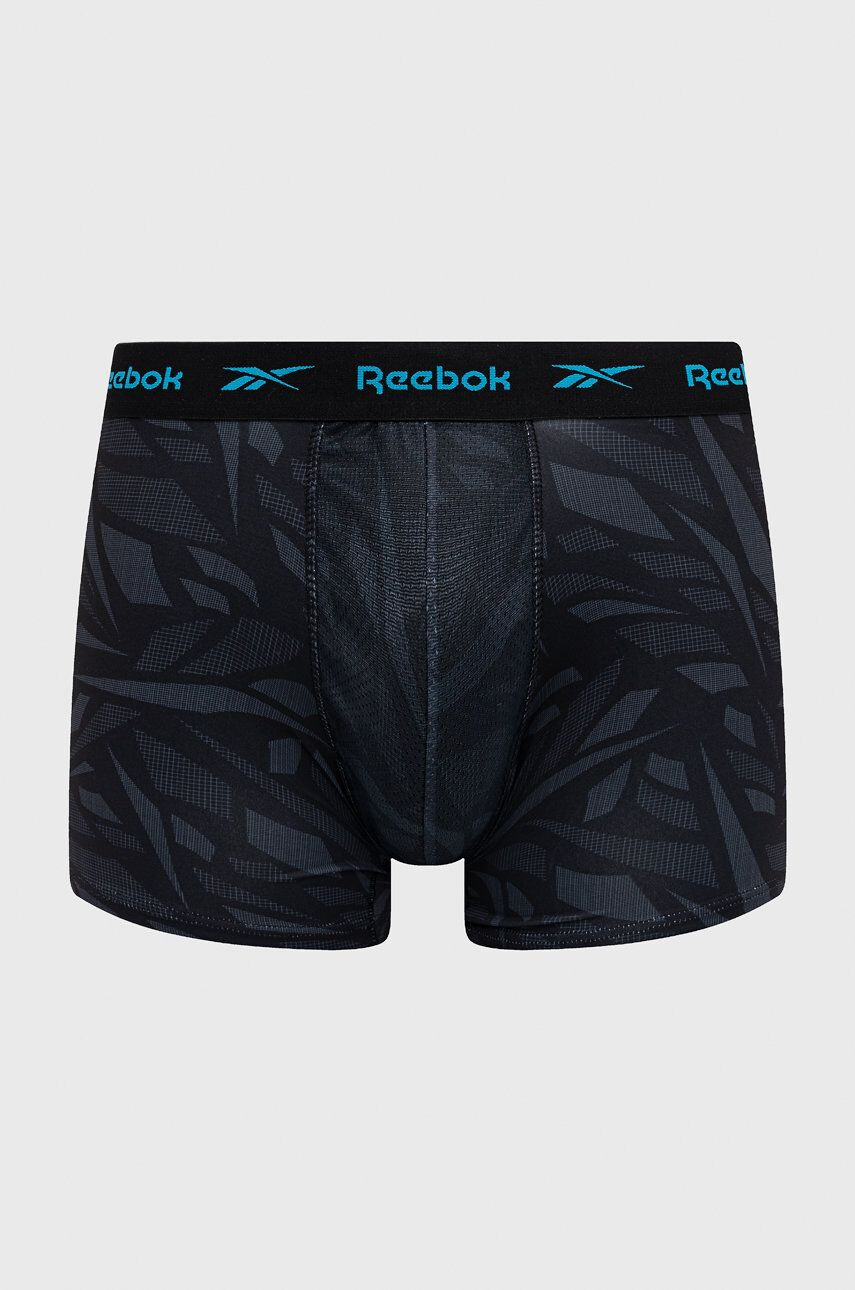 Reebok Boxerky (3-pak) pánské černá barva - Pepit.cz