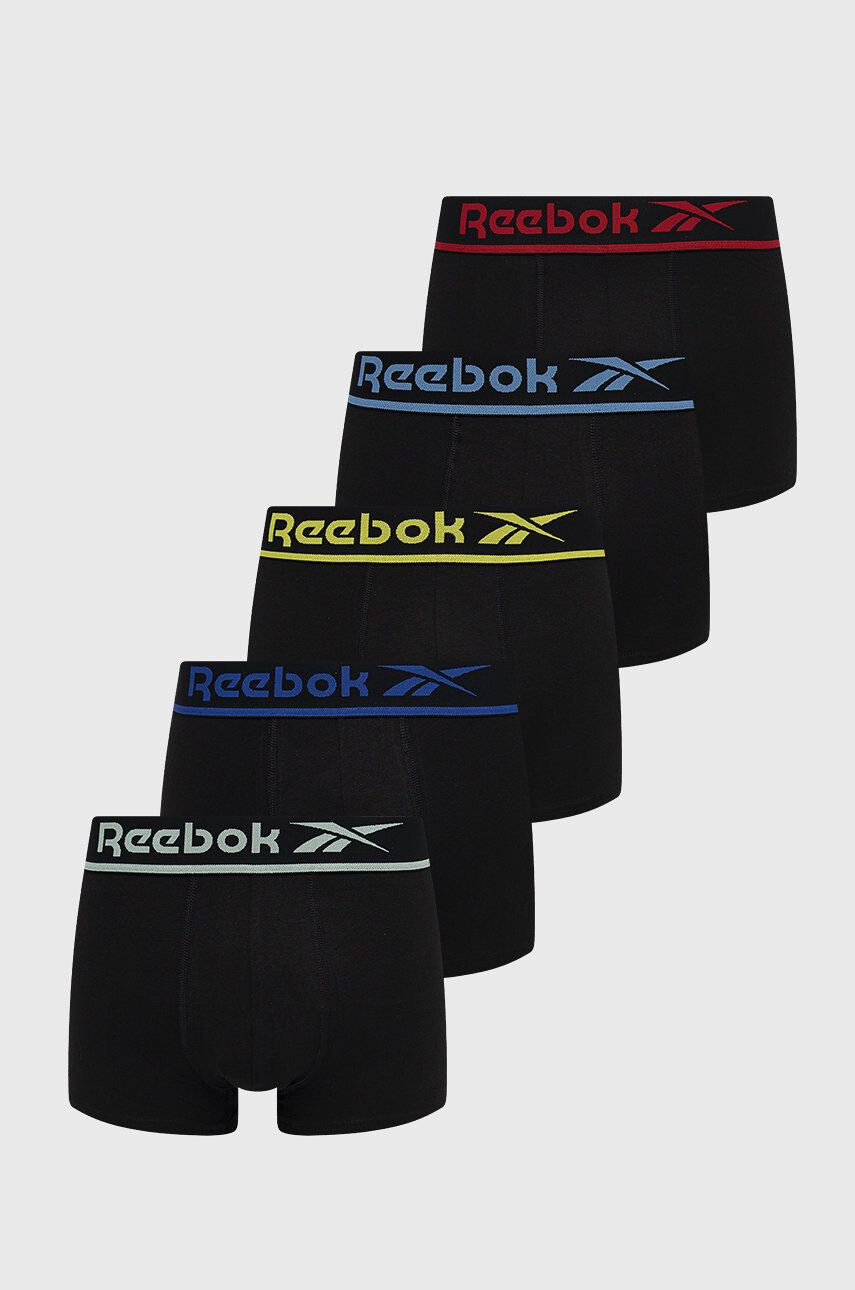 Reebok Boxerky ( 5-pak) pánské černá barva - Pepit.cz