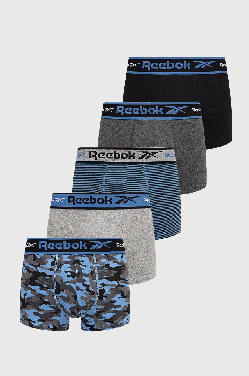 Reebok Boxerky F8386 ( 5-pak) pánské černá barva - Pepit.cz