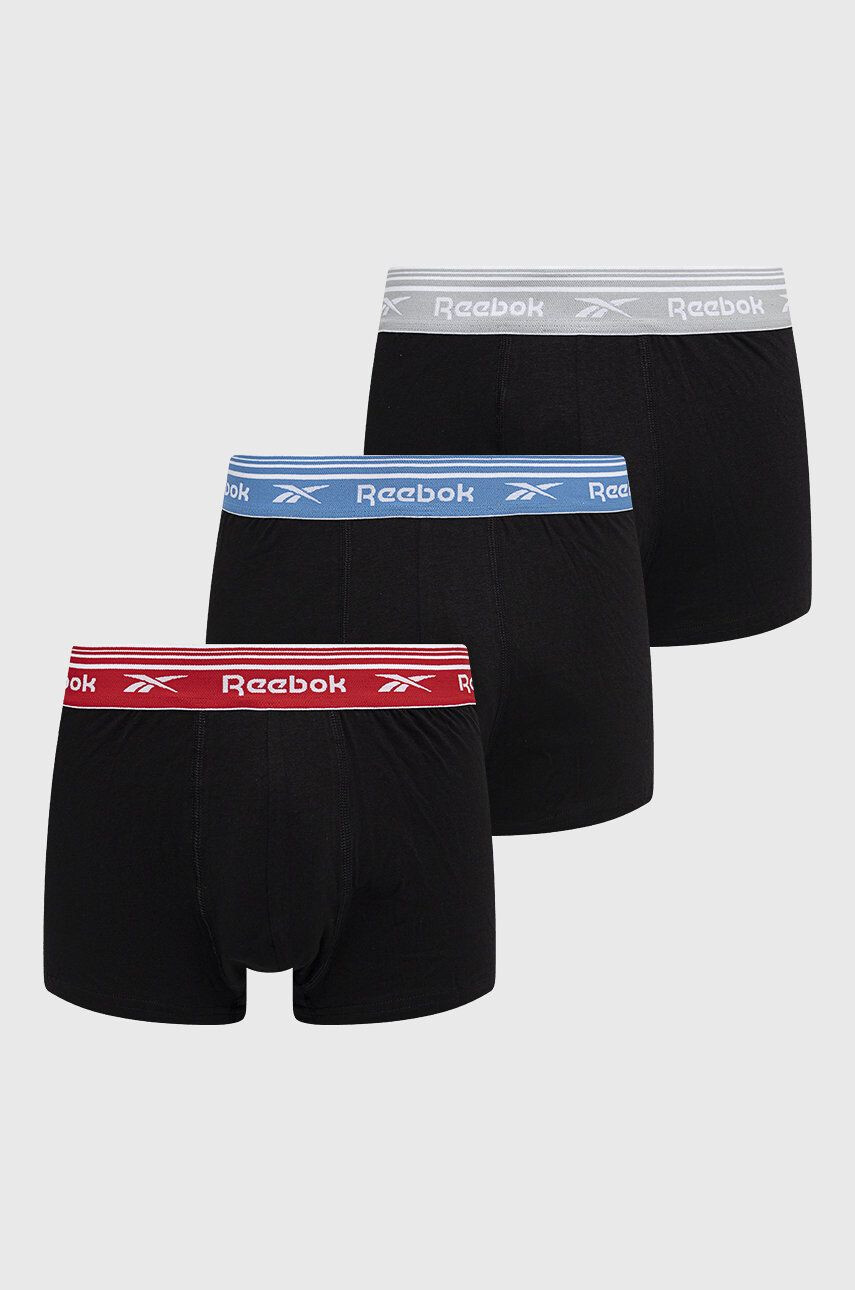 Reebok Boxerky F8389 ( 3-pak) pánské černá barva - Pepit.cz