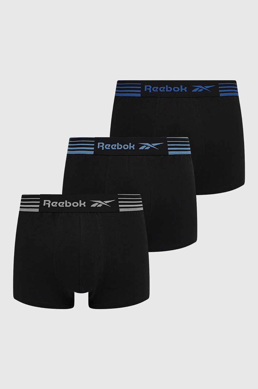 Reebok Boxerky F8404 ( 3-pak) pánské černá barva - Pepit.cz