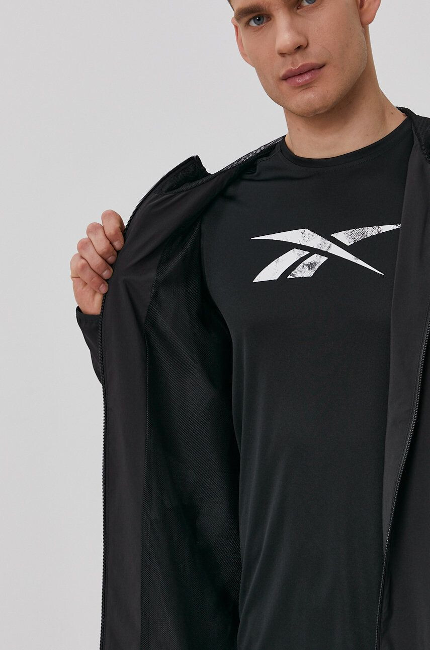 Reebok Sportovní bunda FP9172 černá barva přechodná - Pepit.cz