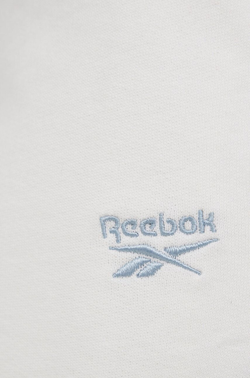 Reebok Classic Bavlněné kalhoty HB8629 dámské krémová barva hladké - Pepit.cz