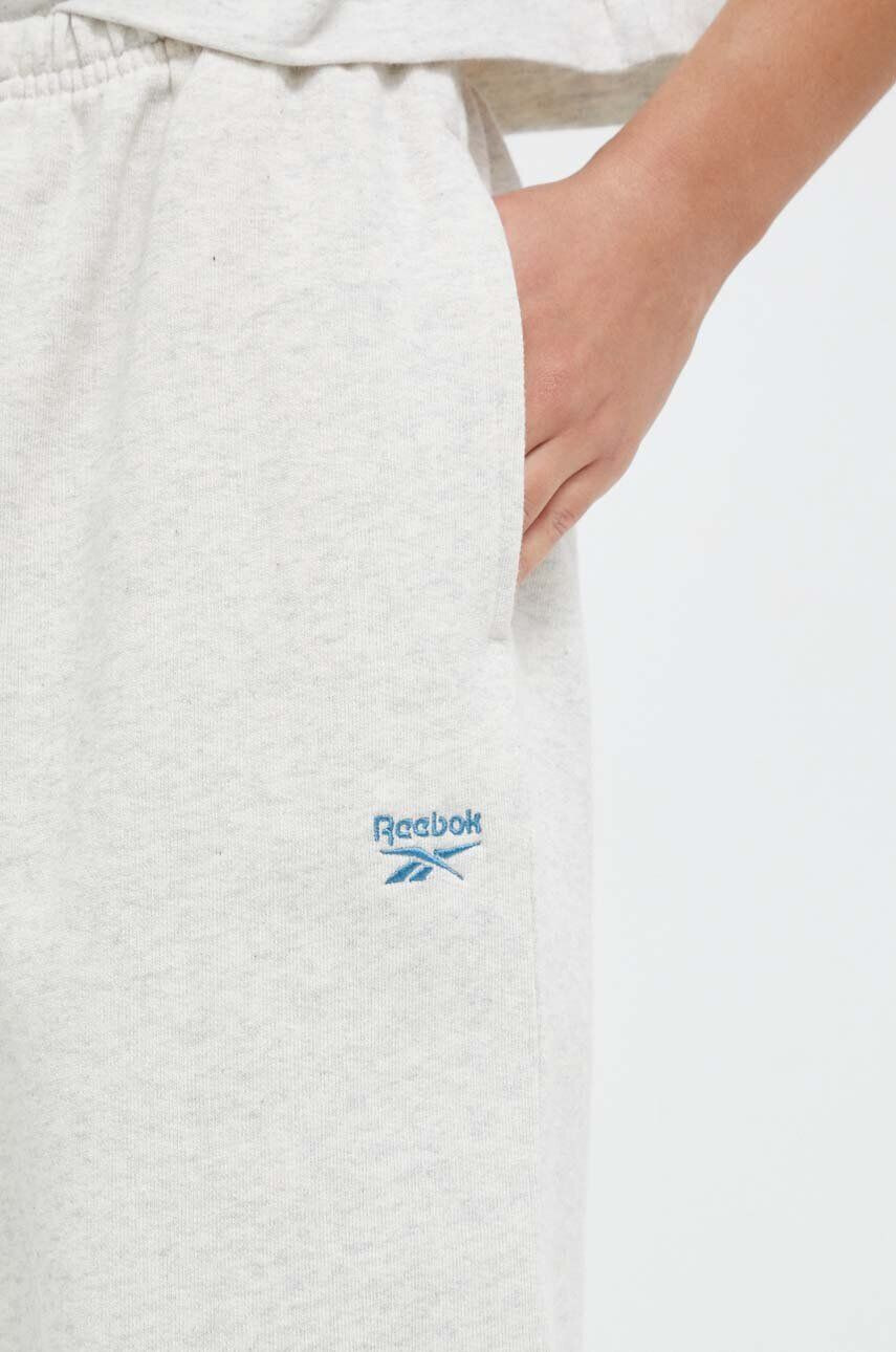 Reebok Classic Bavlněné tepláky šedá barva - Pepit.cz