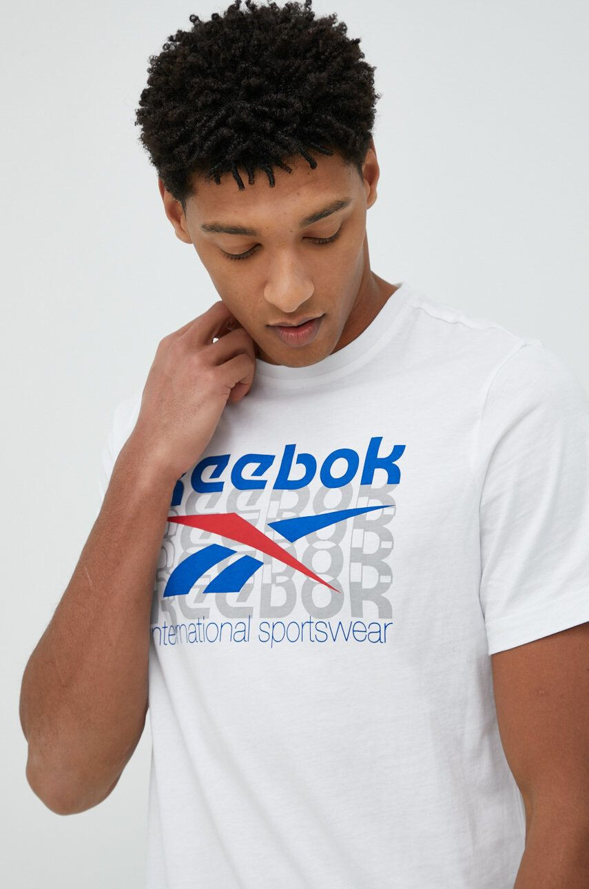 Reebok Classic Bavlněné tričko černá barva - Pepit.cz