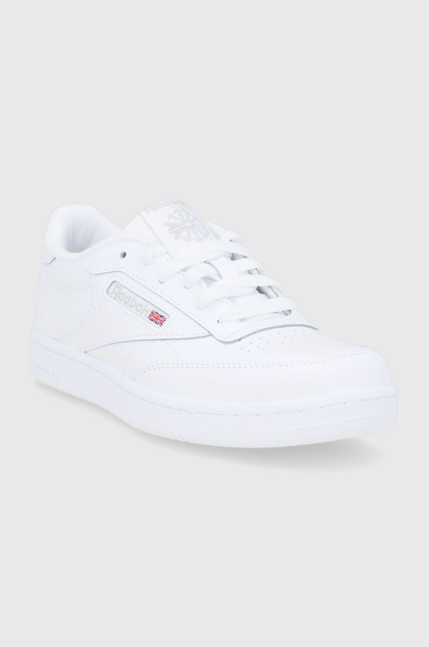 Reebok Classic Dětské kožené boty BS6168 bílá barva - Pepit.cz