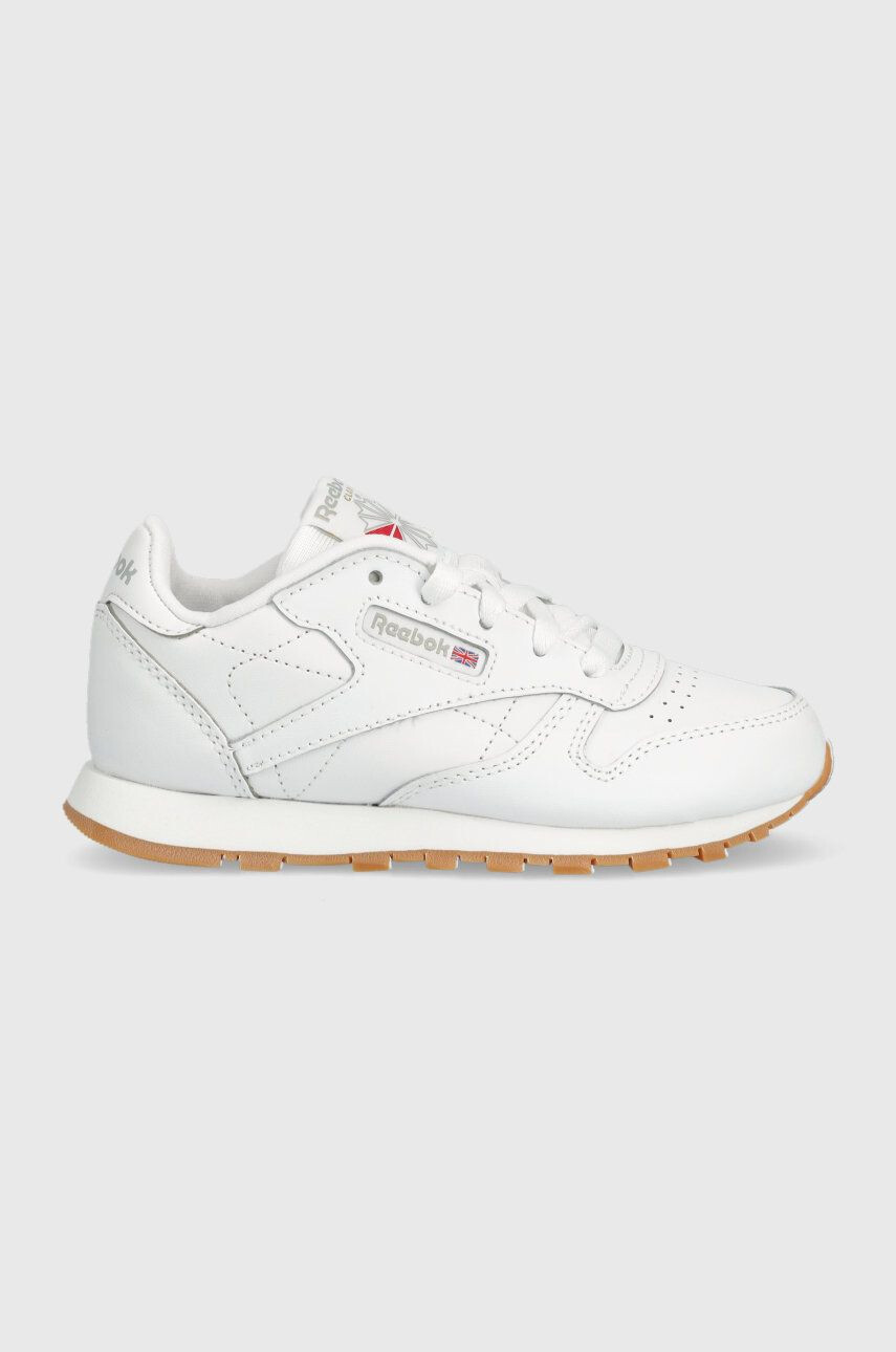 Reebok Classic Dětské kožené sneakers boty CLASSIC LEATHER bílá barva - Pepit.cz