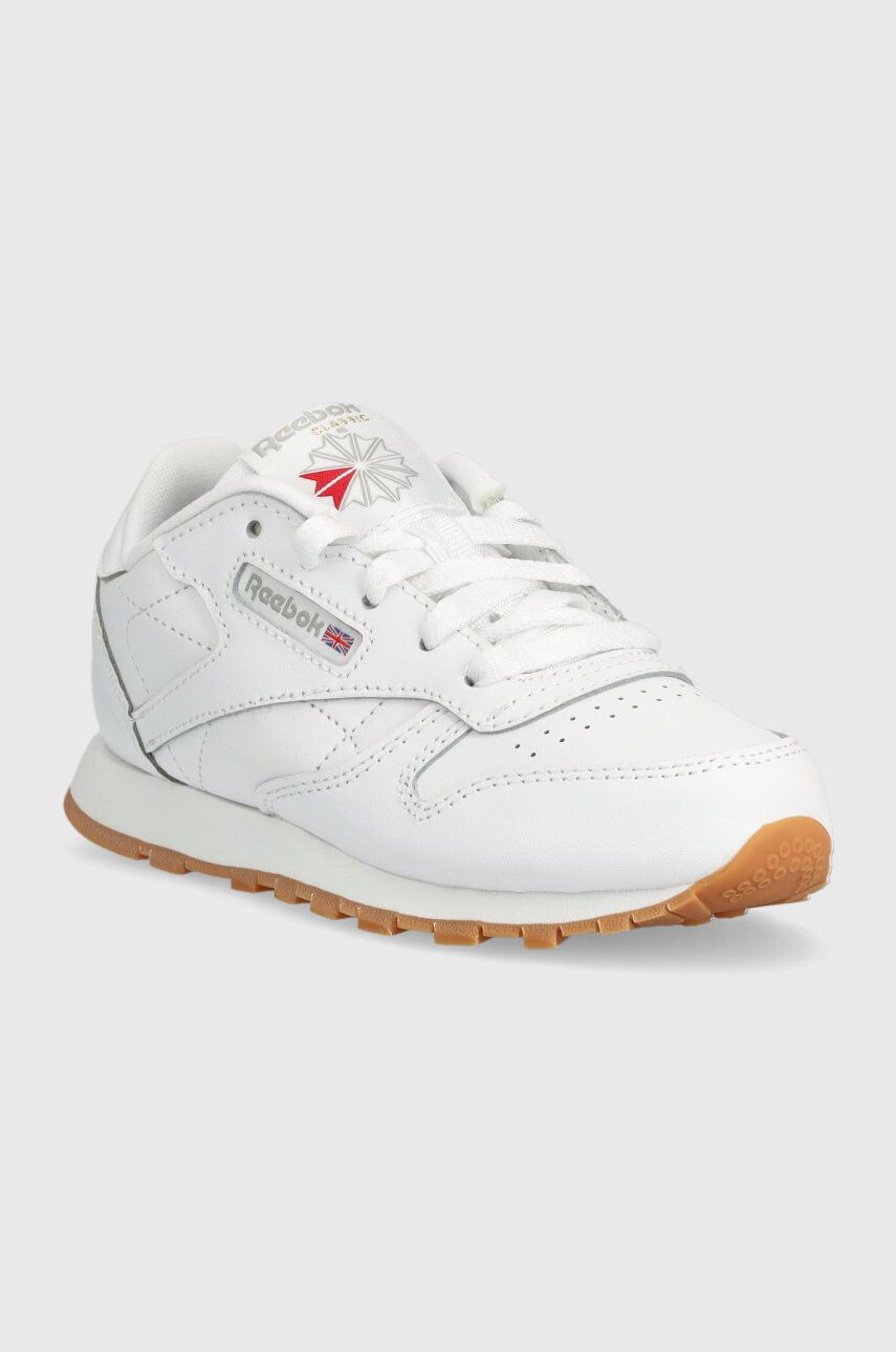 Reebok Classic Dětské kožené sneakers boty CLASSIC LEATHER bílá barva - Pepit.cz