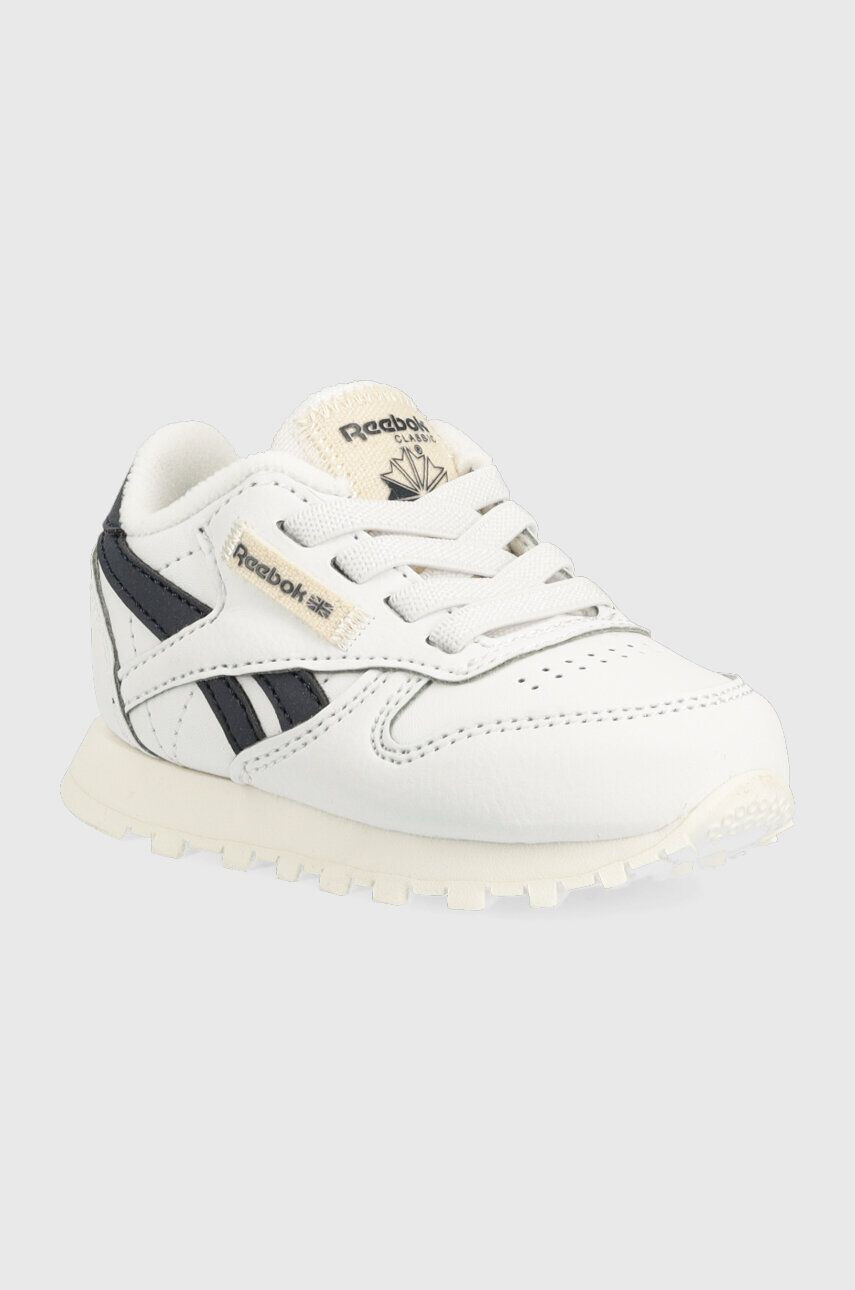 Reebok Classic Dětské sneakers boty CL LTHR bílá barva - Pepit.cz