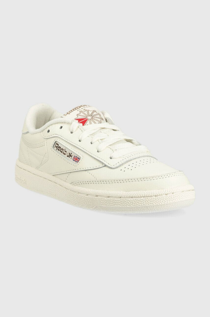 Reebok Classic Kožené sneakers boty CLUB C 85 bílá barva FZ6014.100039280-white - Pepit.cz