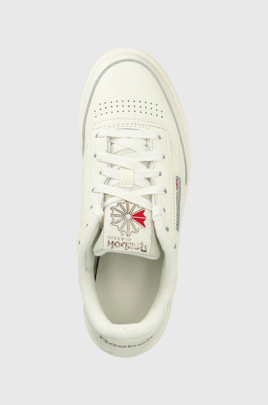 Reebok Classic Kožené sneakers boty CLUB C 85 bílá barva FZ6014.100039280-white - Pepit.cz