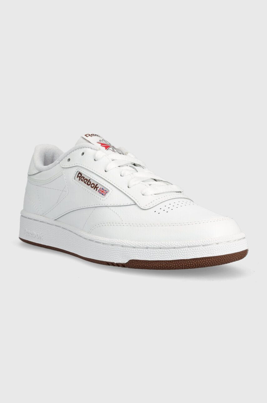 Reebok Classic Kožené sneakers boty Club C 85 bílá barva FZ6012.100039279-WH/WH/RO - Pepit.cz