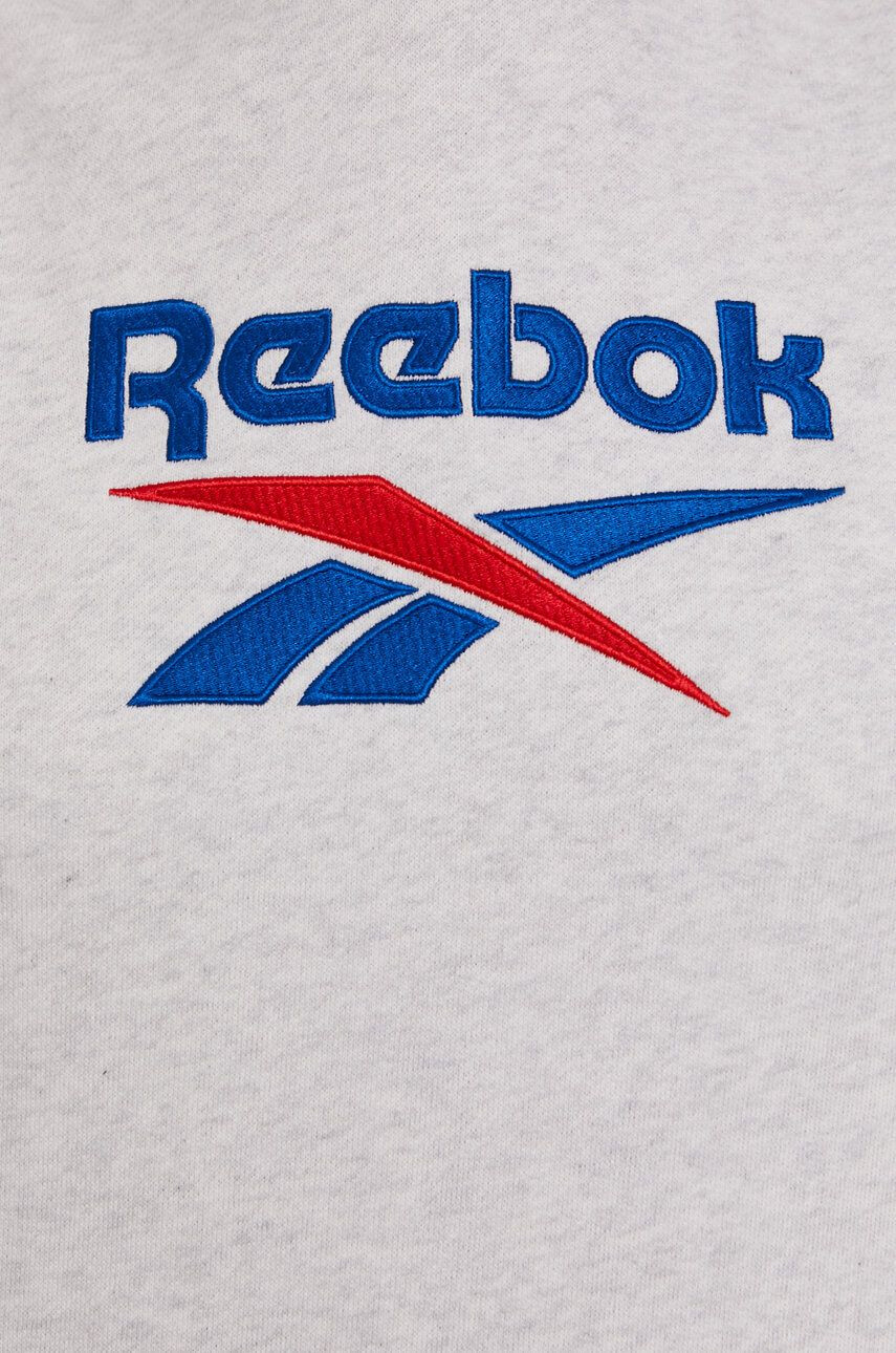 Reebok Classic Mikina GU3874 šedá barva s aplikací - Pepit.cz