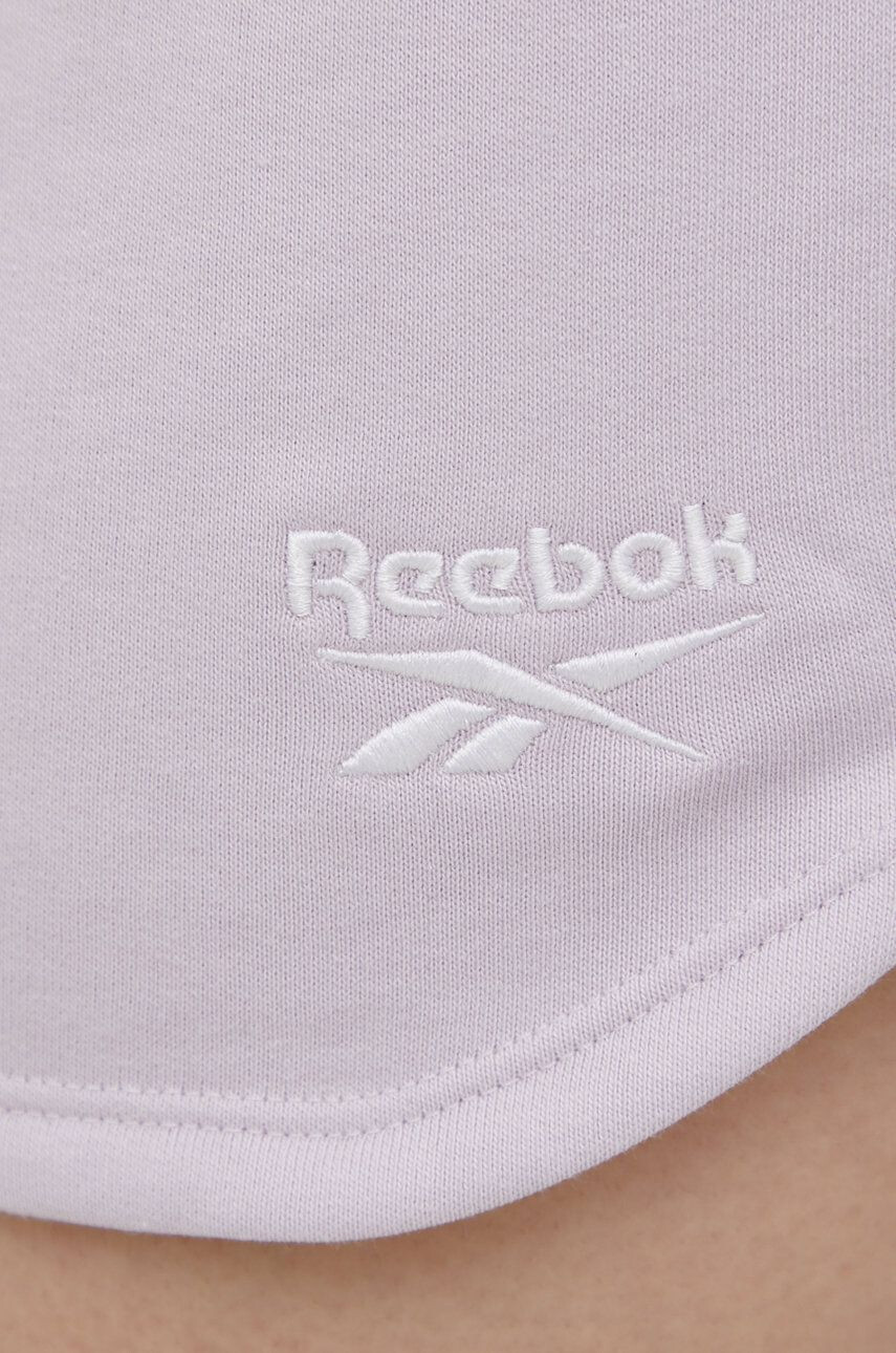 Reebok Kraťasy HB2307 dámské růžová barva hladké medium waist - Pepit.cz