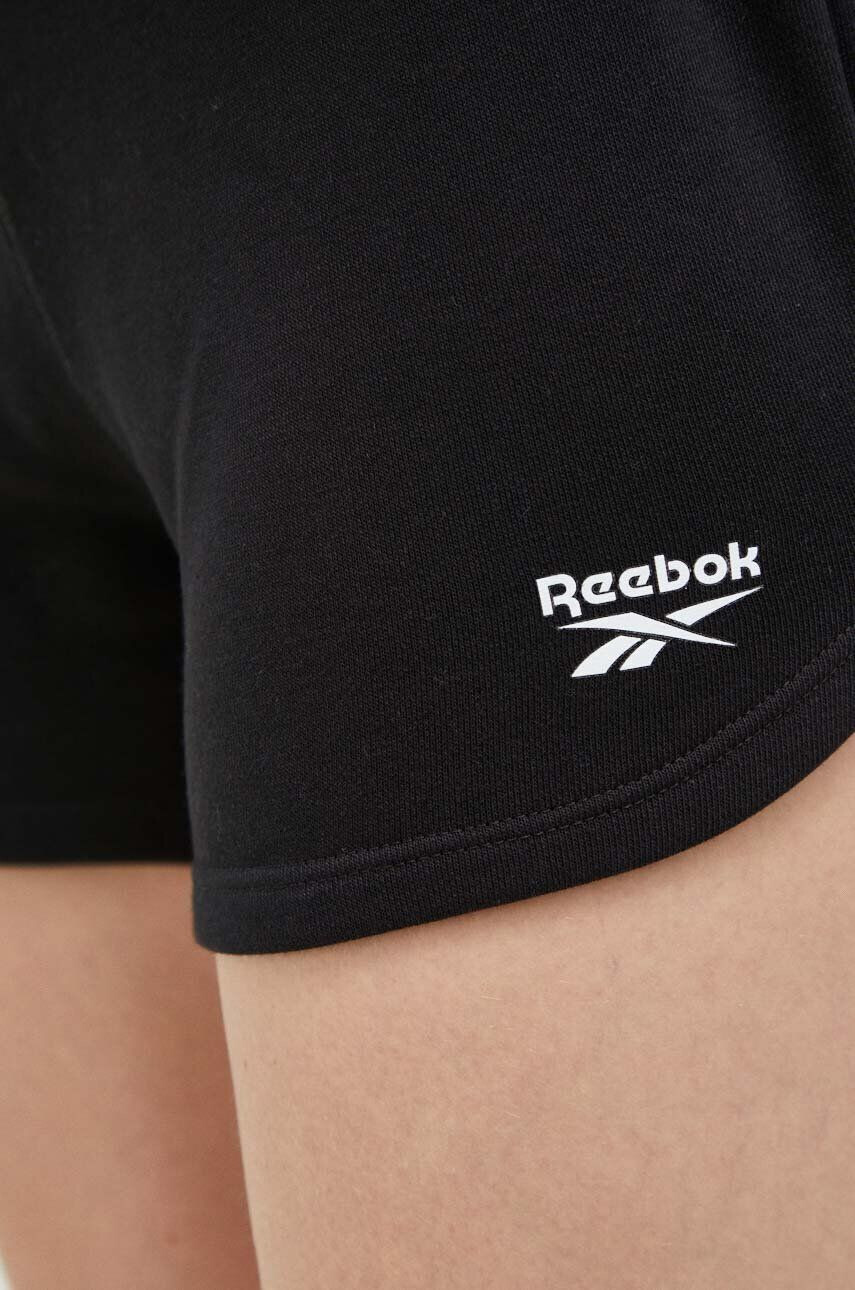 Reebok Kraťasy dámské černá barva hladké high waist - Pepit.cz