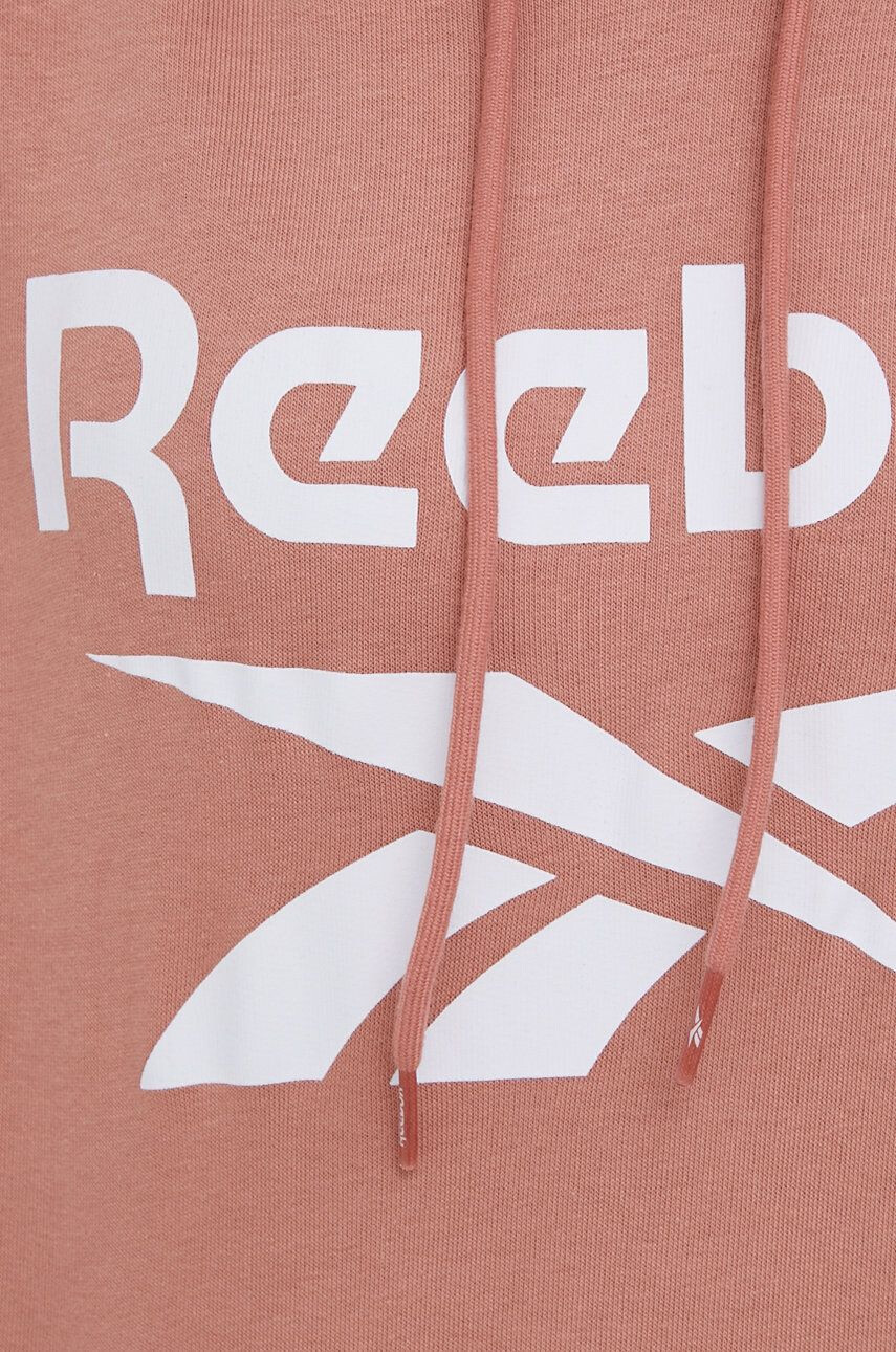 Reebok Mikina HB2293 dámská oranžová barva s potiskem - Pepit.cz