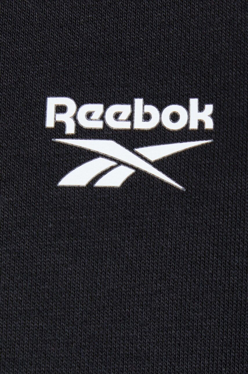 Reebok Mikina dámská černá barva s kapucí s aplikací - Pepit.cz