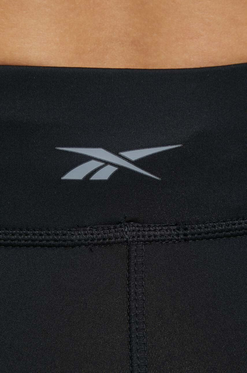 Reebok Šortky na jógu černá barva high waist - Pepit.cz