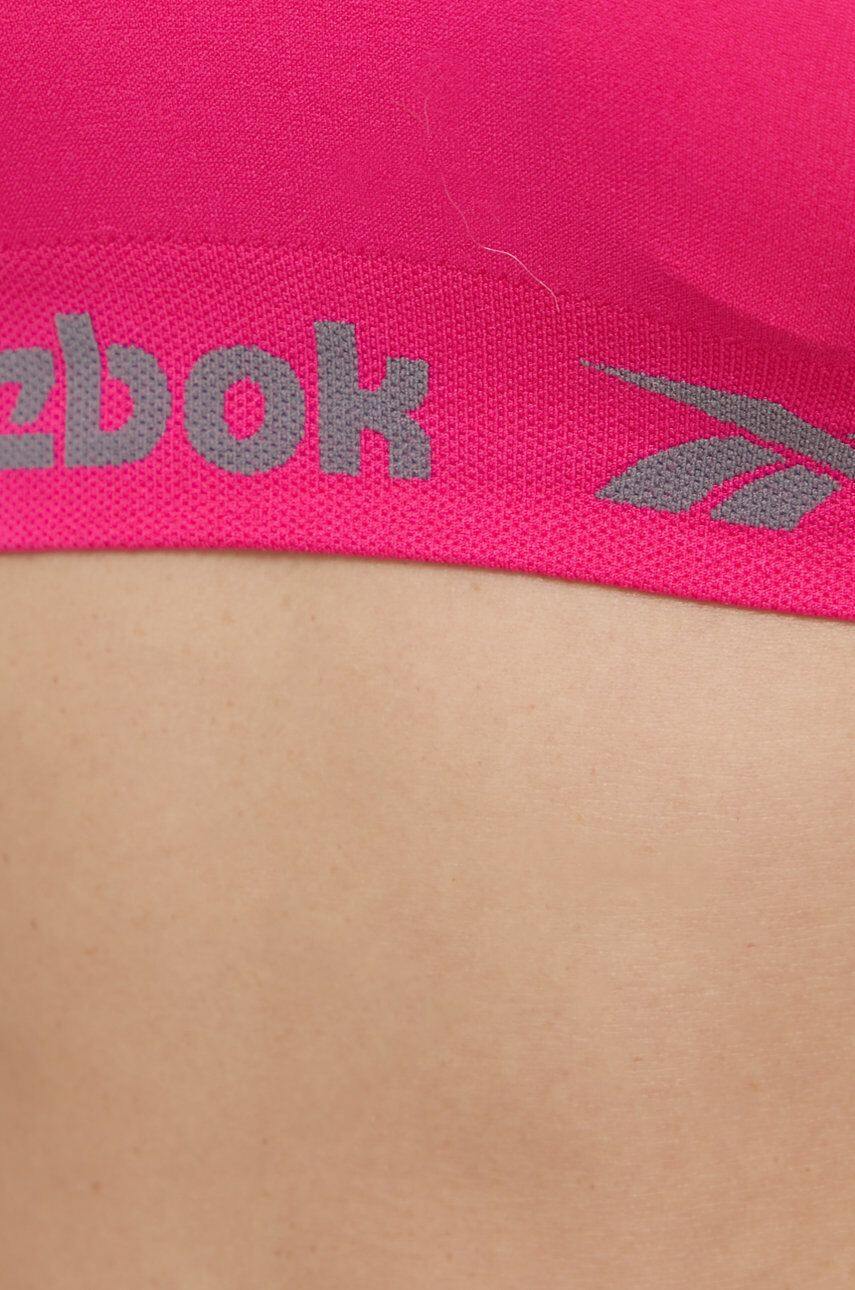 Reebok Sportovní podprsenka U4.F9651 fialová barva hladký - Pepit.cz