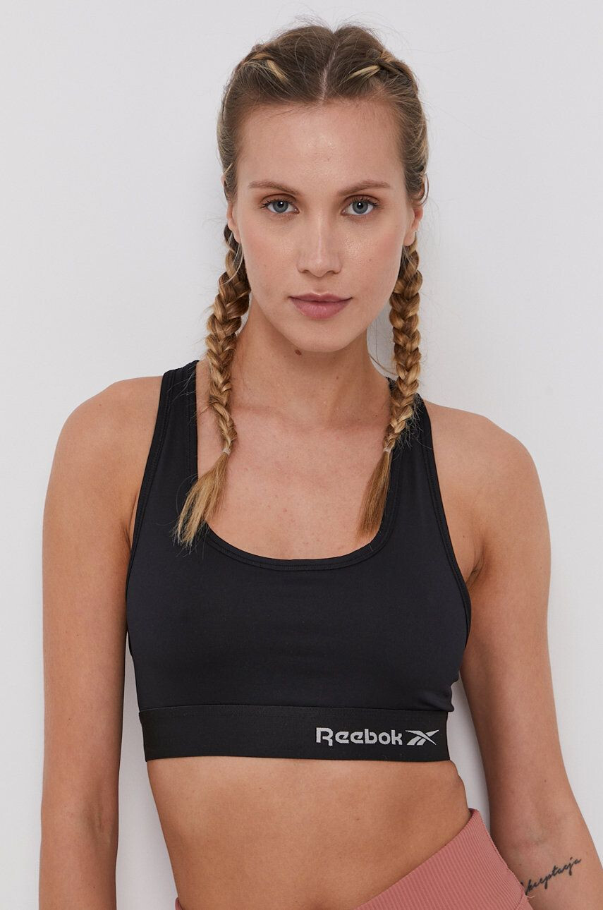 Reebok Sportovní podprsenka C9488 černá barva hladká - Pepit.cz