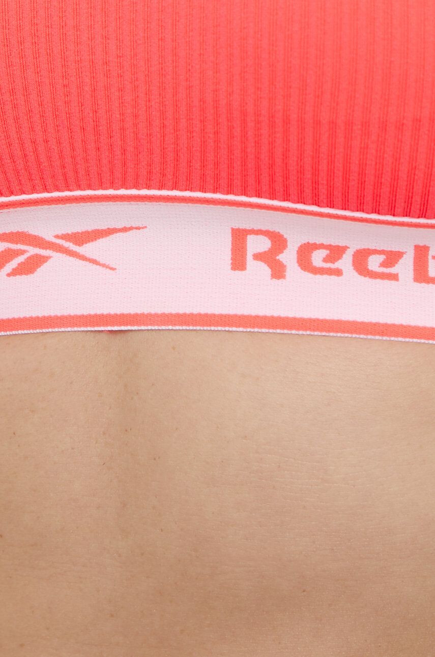 Reebok Sportovní podprsenka U4.F9647 červená barva hladký - Pepit.cz