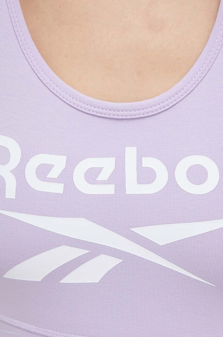 Reebok Sportovní podprsenka Identity fialová barva - Pepit.cz