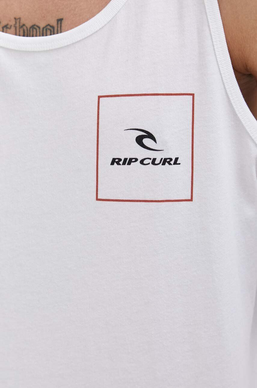 Rip Curl Bavlněné tričko bílá barva - Pepit.cz