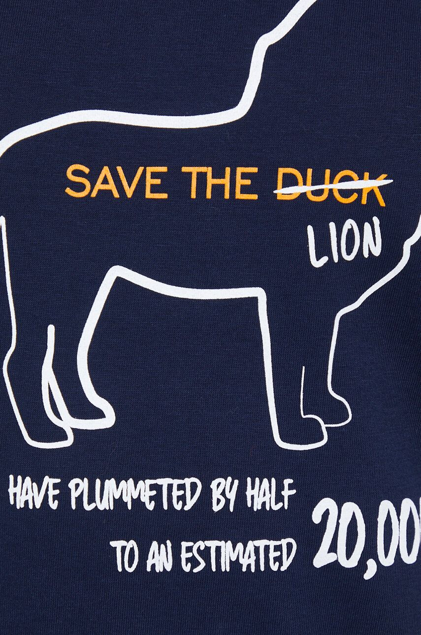 Save The Duck Bavlněné tričko tmavomodrá barva - Pepit.cz