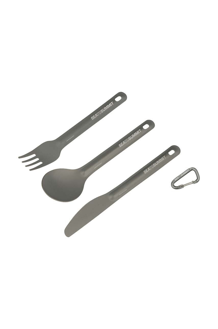 Sea to Summit Turistická sada příborů Alpha Light Cutlery Set šedá barva - Pepit.cz