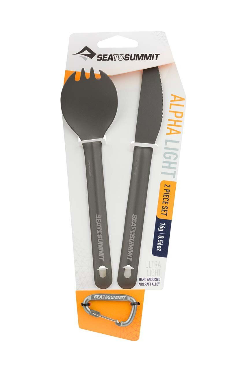 Sea to Summit Turistická sada příborů AlphaLight Cutlery Set šedá barva - Pepit.cz