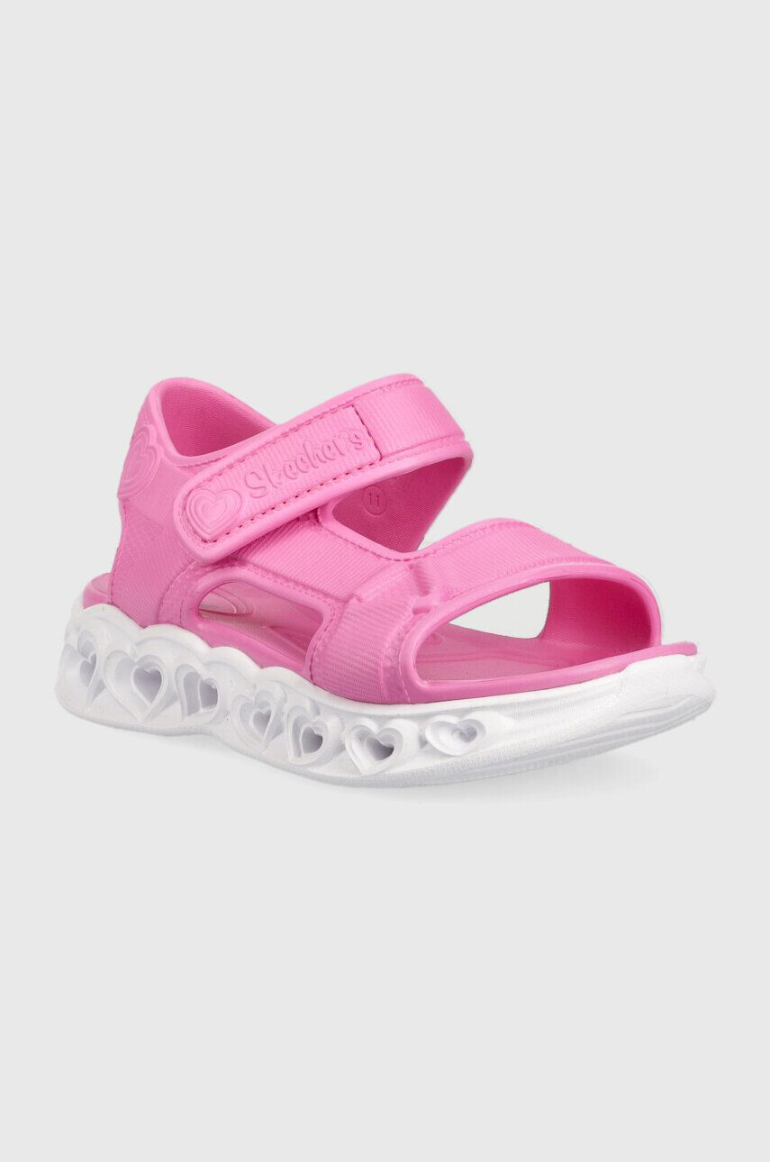 Skechers Dětské sandály Always Flashy růžová barva - Pepit.cz