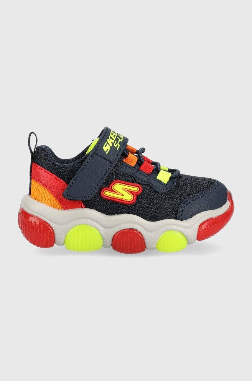 Skechers Dětské sneakers boty Mighty Glow tmavomodrá barva - Pepit.cz