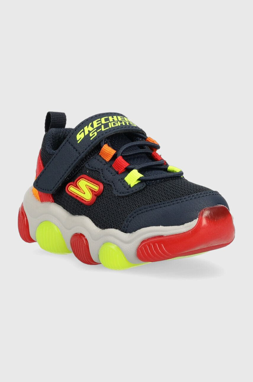 Skechers Dětské sneakers boty Mighty Glow tmavomodrá barva - Pepit.cz