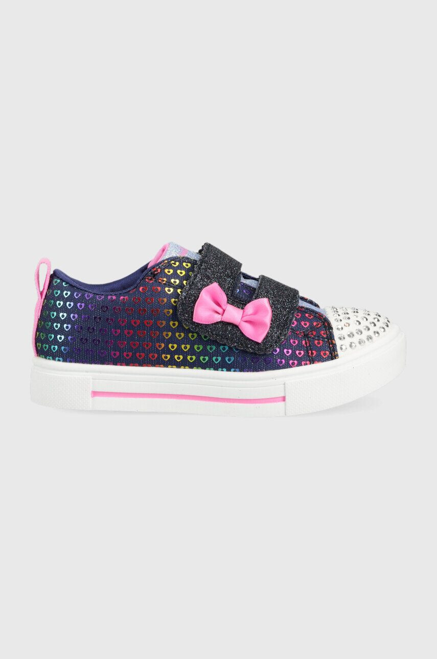 Skechers Dětské tenisky Twinkle Sparks Heart Dreamer tmavomodrá barva - Pepit.cz