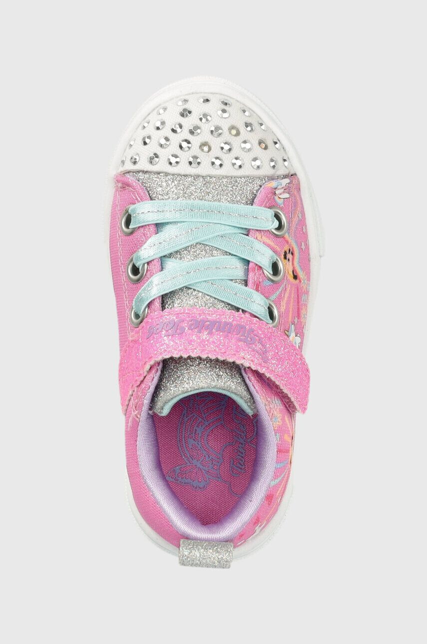 Skechers Dětské tenisky Twinkle Sparks Unicorn Sunshine růžová barva - Pepit.cz