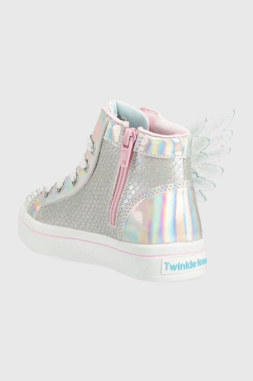 Skechers Dětské tenisky Unicorn Wings stříbrná barva - Pepit.cz