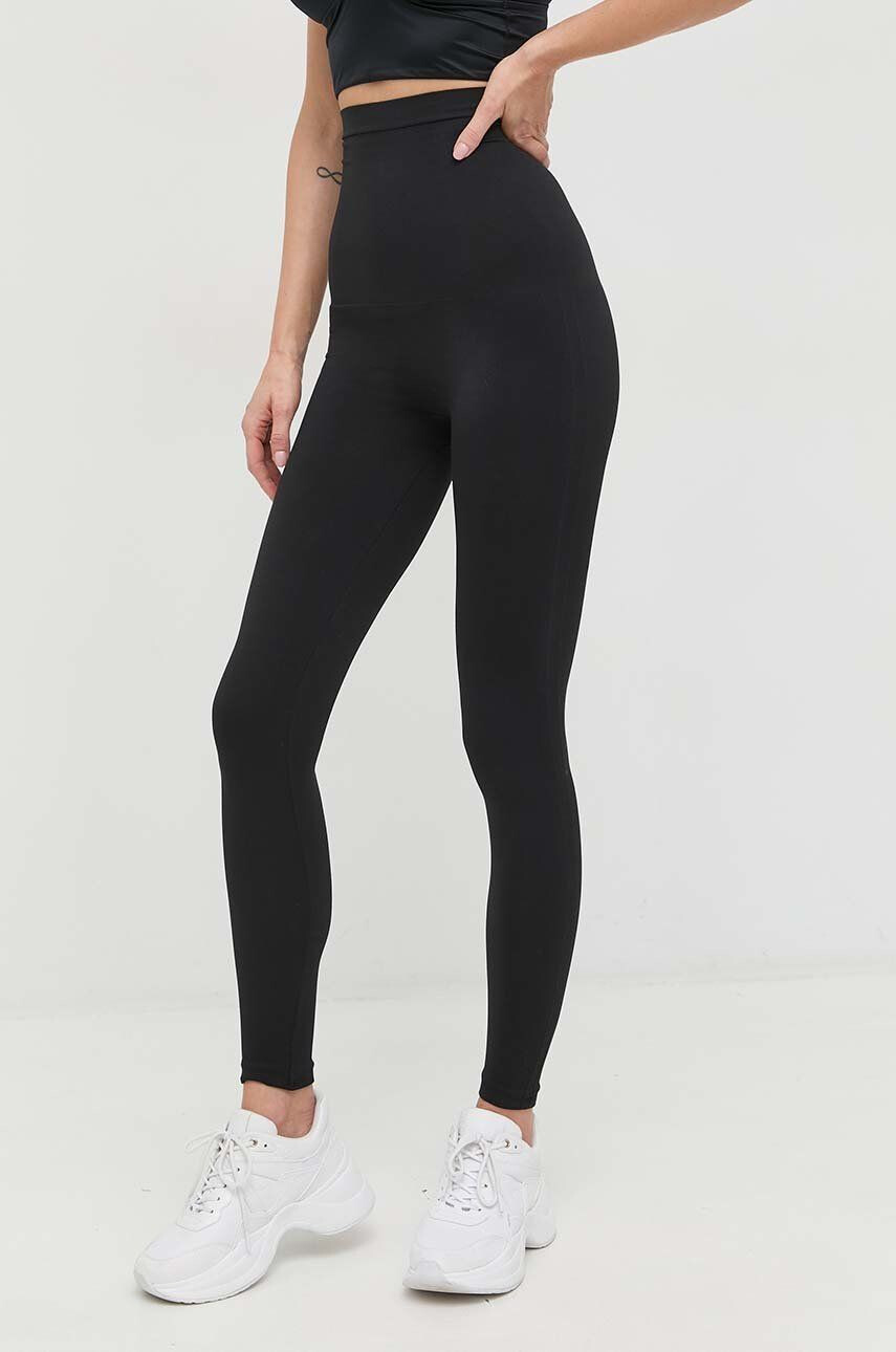 Spanx Modelovací legíny High Waisted Seamless Ecocare dámské černá barva hladké - Pepit.cz