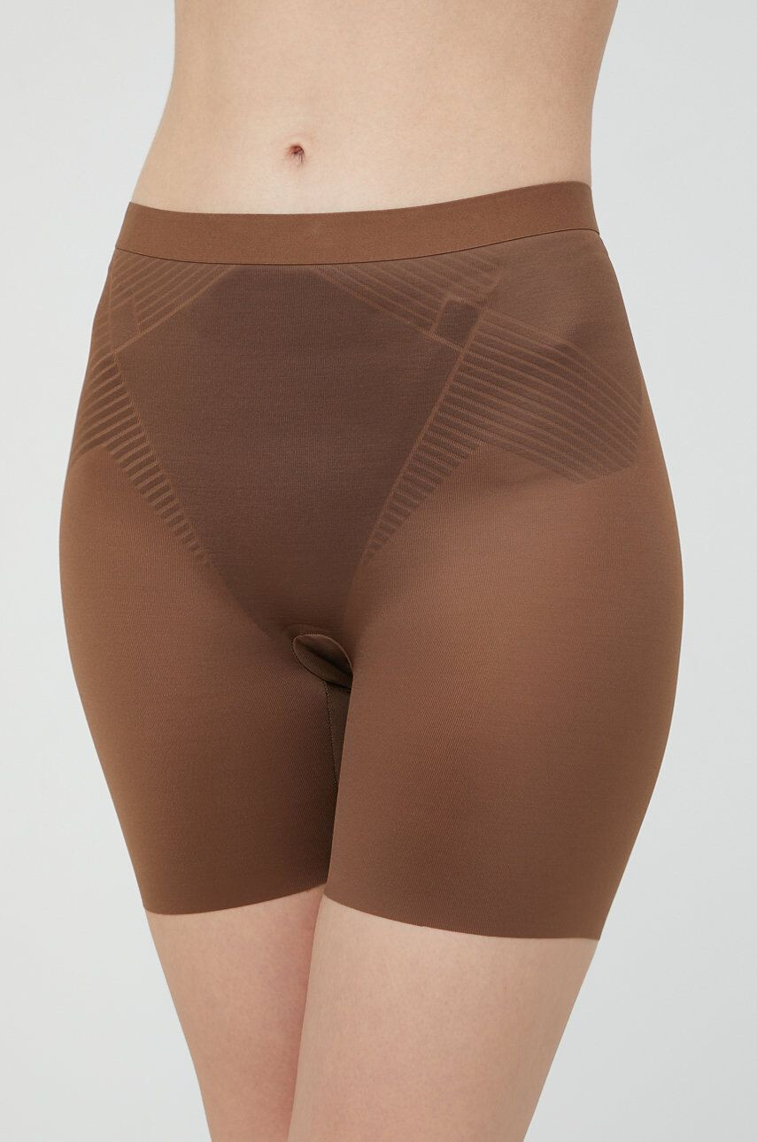 Spanx Modelující šortky dámské hnědá barva - Pepit.cz