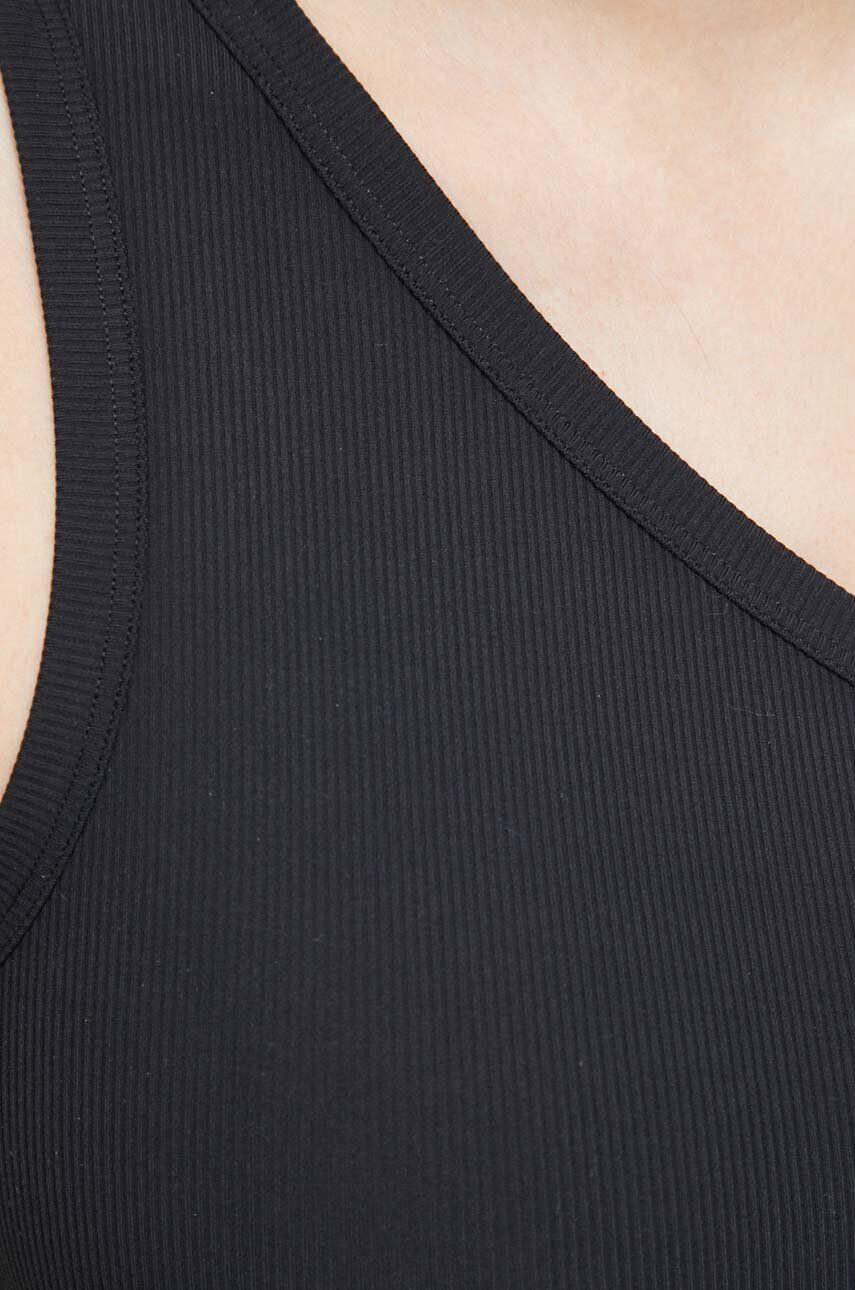 Spanx Zeštíhlující body Suit Yourself Ribbed One Shoulder černá barva - Pepit.cz