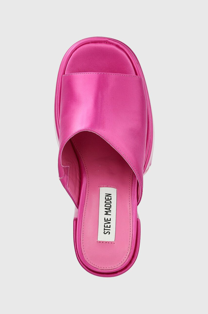 Steve Madden Pantofle Cagey dámské růžová barva na podpatku SM11002312 - Pepit.cz