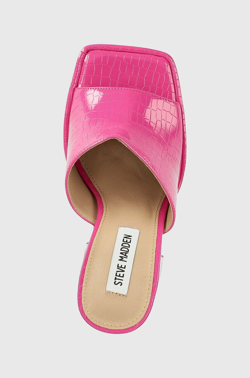 Steve Madden Pantofle Trixie dámské růžová barva na podpatku SM11002169 - Pepit.cz