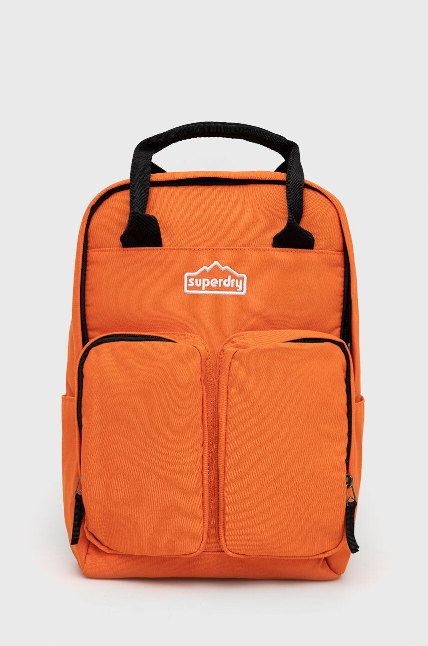 Superdry Batoh dámský oranžová barva velký hladký - Pepit.cz