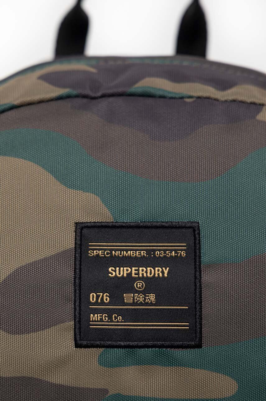 Superdry Batoh dámský zelená barva velký vzorovaný - Pepit.cz